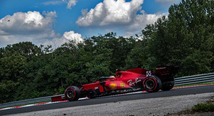 Carlos Sainz al Gran Premio d'Ungheria di F1 2021 a Budapest (Foto Ferrari)