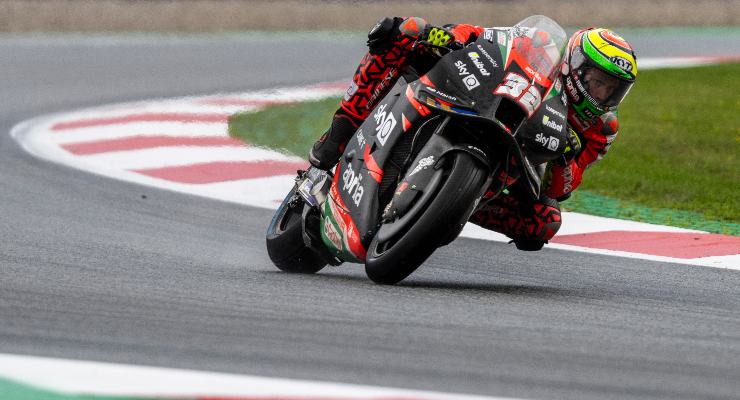 Lorenzo Savadori in sella alla Aprilia al Red Bull Ring