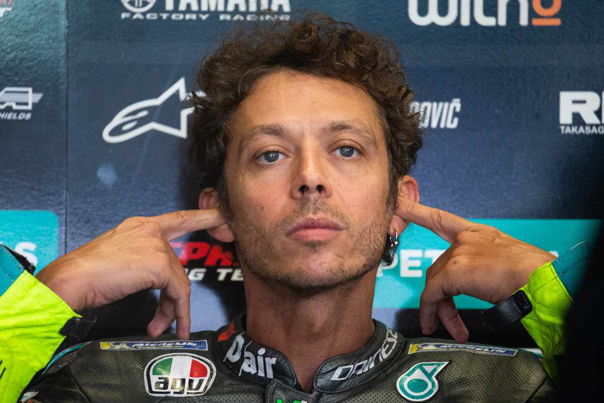 Valentino Rossi ai box della Petronas nel Gran Premio di Stiria di MotoGP 2021 al Red Bull Ring