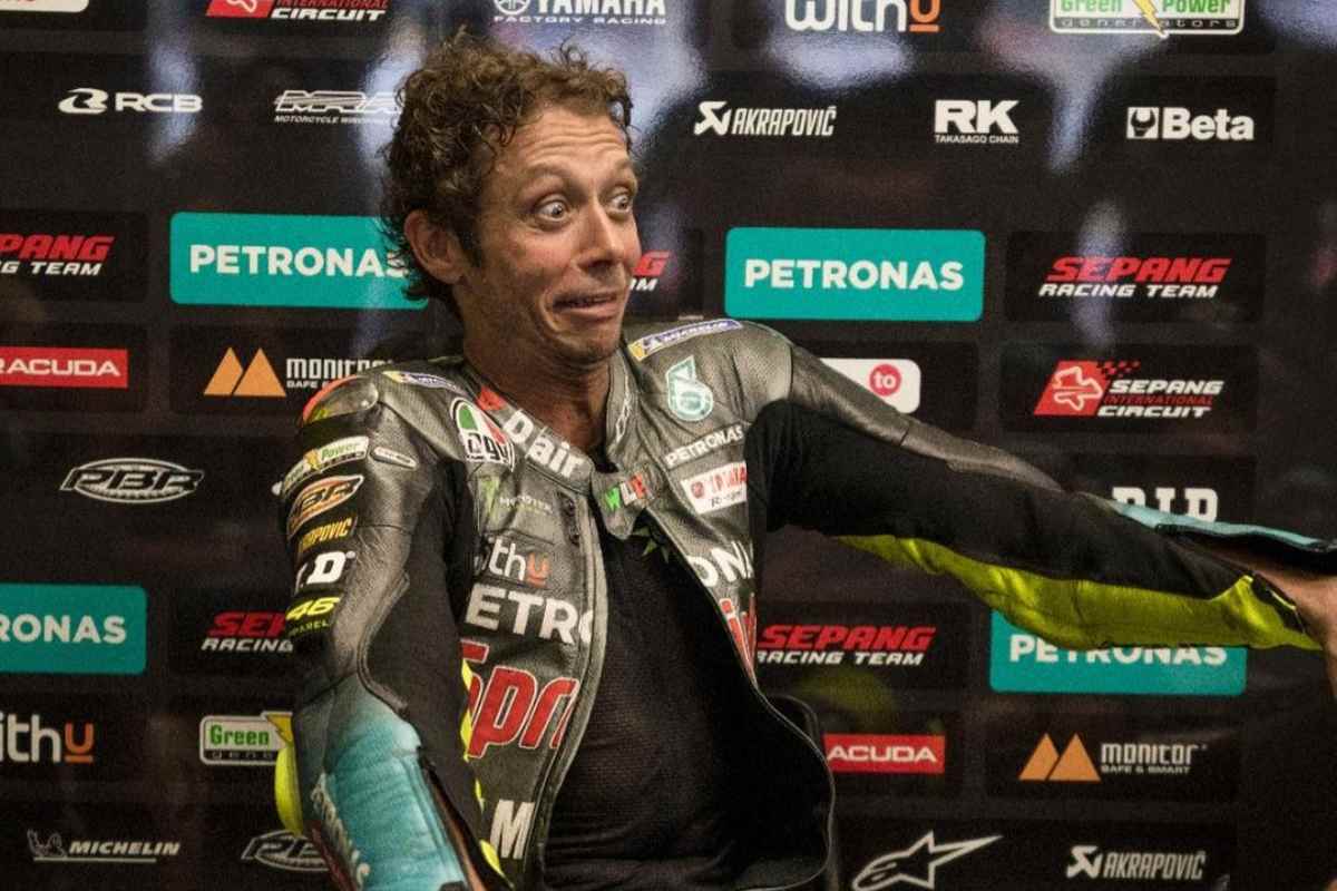 Valentino Rossi ai box dopo il Gran Premio d'Austria di MotoGP 2021 al Red Bull Ring