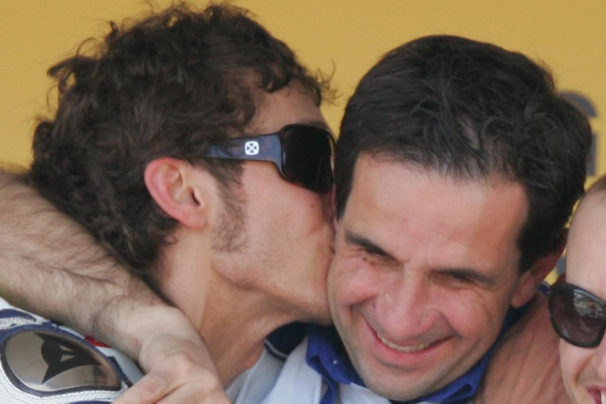 Valentino Rossi con Davide Brivio