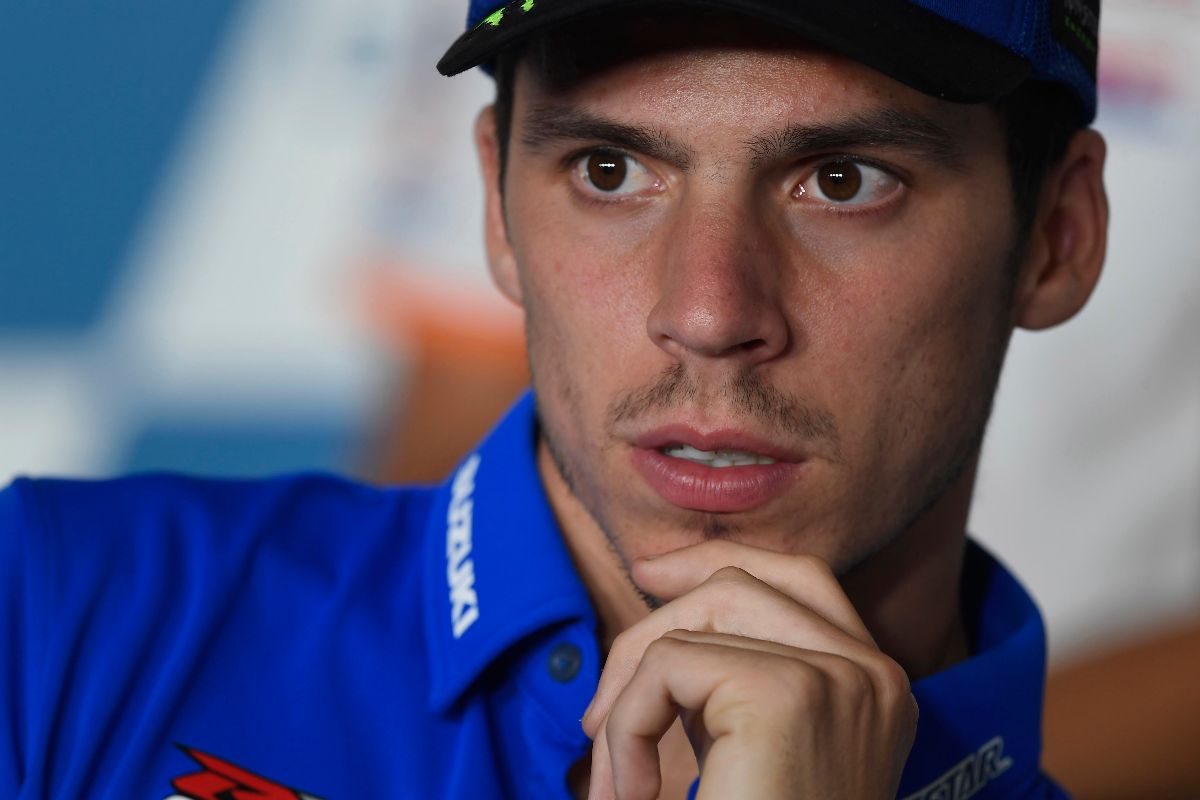 Joan Mir in conferenza stampa (Foto di Mirco Lazzari gp/Getty Images)