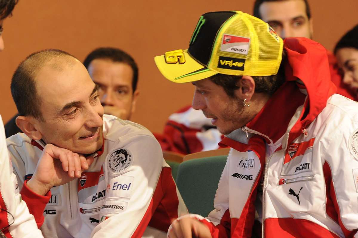 Claudio Domenicali e Valentino Rossi