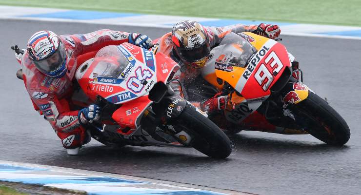 Andrea Dovizioso e Marc Marquez (Foto Ducati)