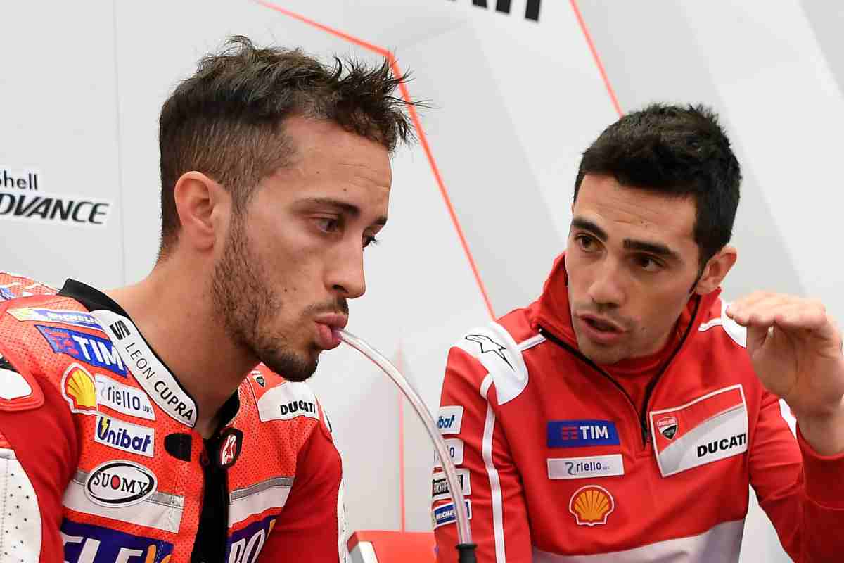 Andrea Dovizioso con Michele Pirro