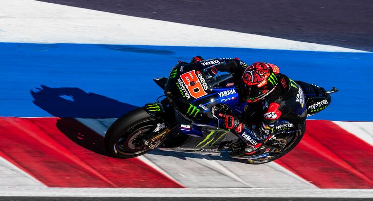 Fabio Quartararo in pista a Misano Adriatico