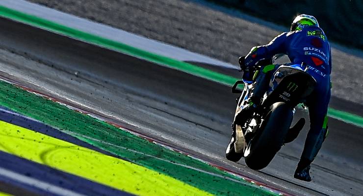 Joan Mir in pista sulla Suzuki nei test MotoGP di Misano Adriatico