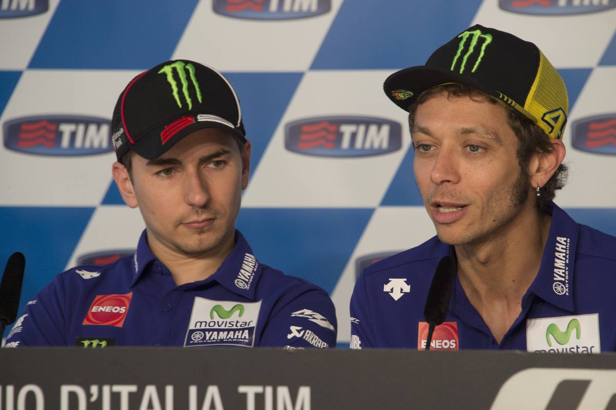 Jorge Lorenzo e Valentino Rossi