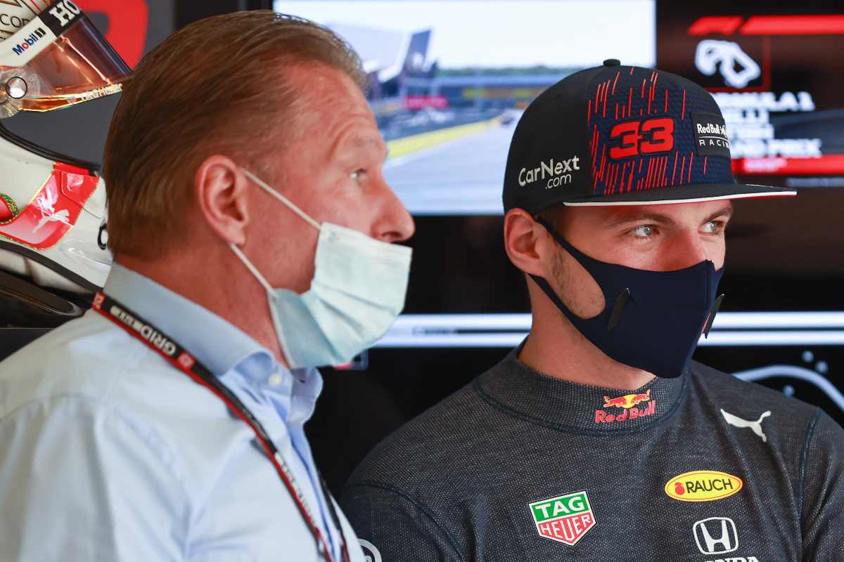 Jos Verstappen con il figlio Max