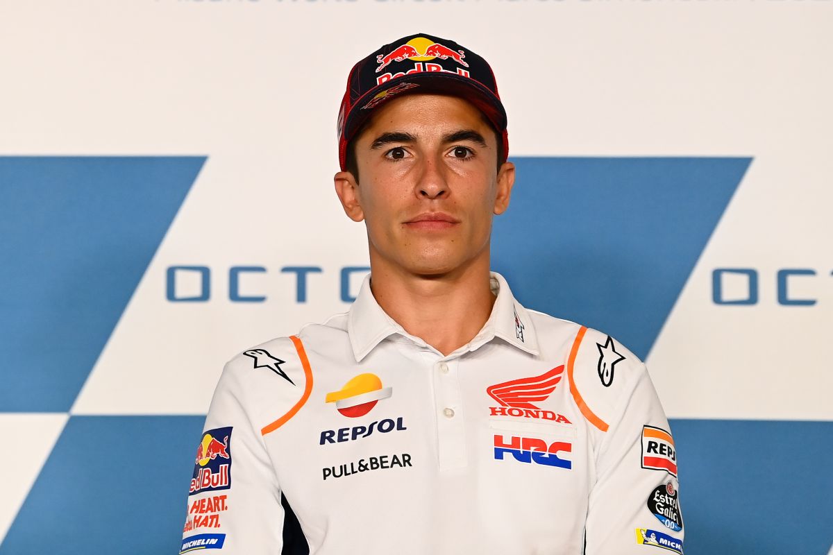 Marc Marquez nella conferenza stampa alla vigilia del Gran Premio di San Marino di MotoGP 2021 a Misano