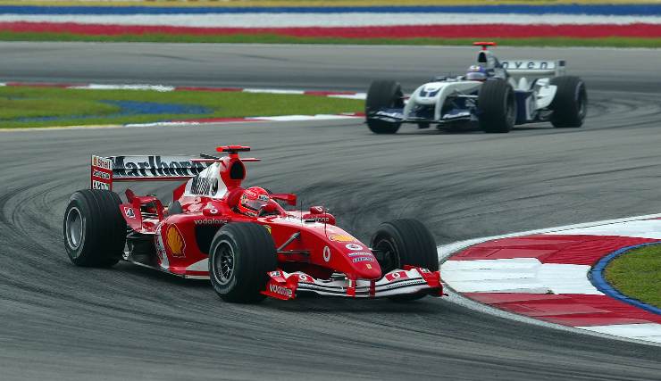 Juan Pablo Montoya e Michael Schumacher