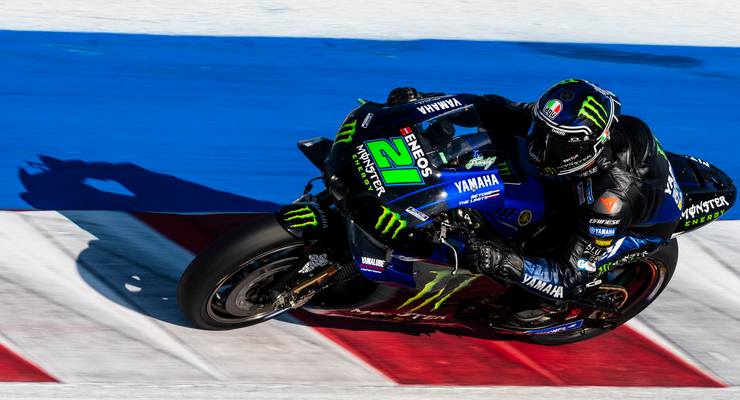 Franco Morbidelli in pista al Gran Premio di San Marino di MotoGP 2021 a Misano Adriatico