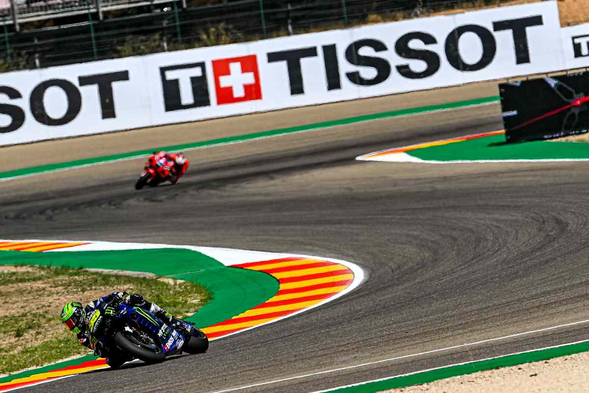 Una fase del Gran Premio di Aragon di MotoGP 2021 ad Alcaniz