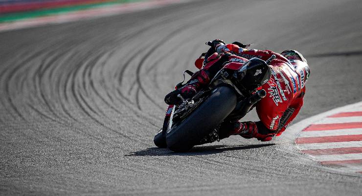 Pecco Bagnaia in pista a Misano Adriatico (Foto Ducati)