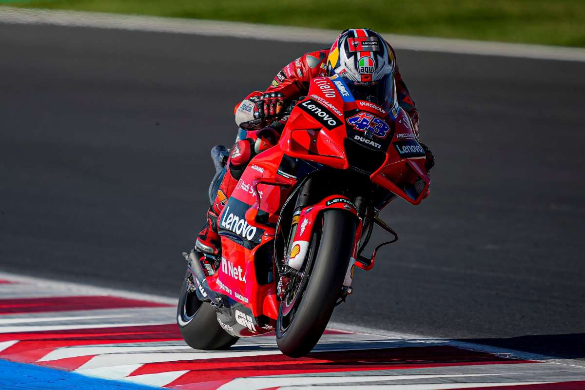 Pecco Bagnaia in pista a Misano Adriatico