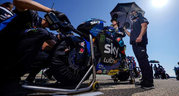 La moto del team Sky VR46 in Moto2