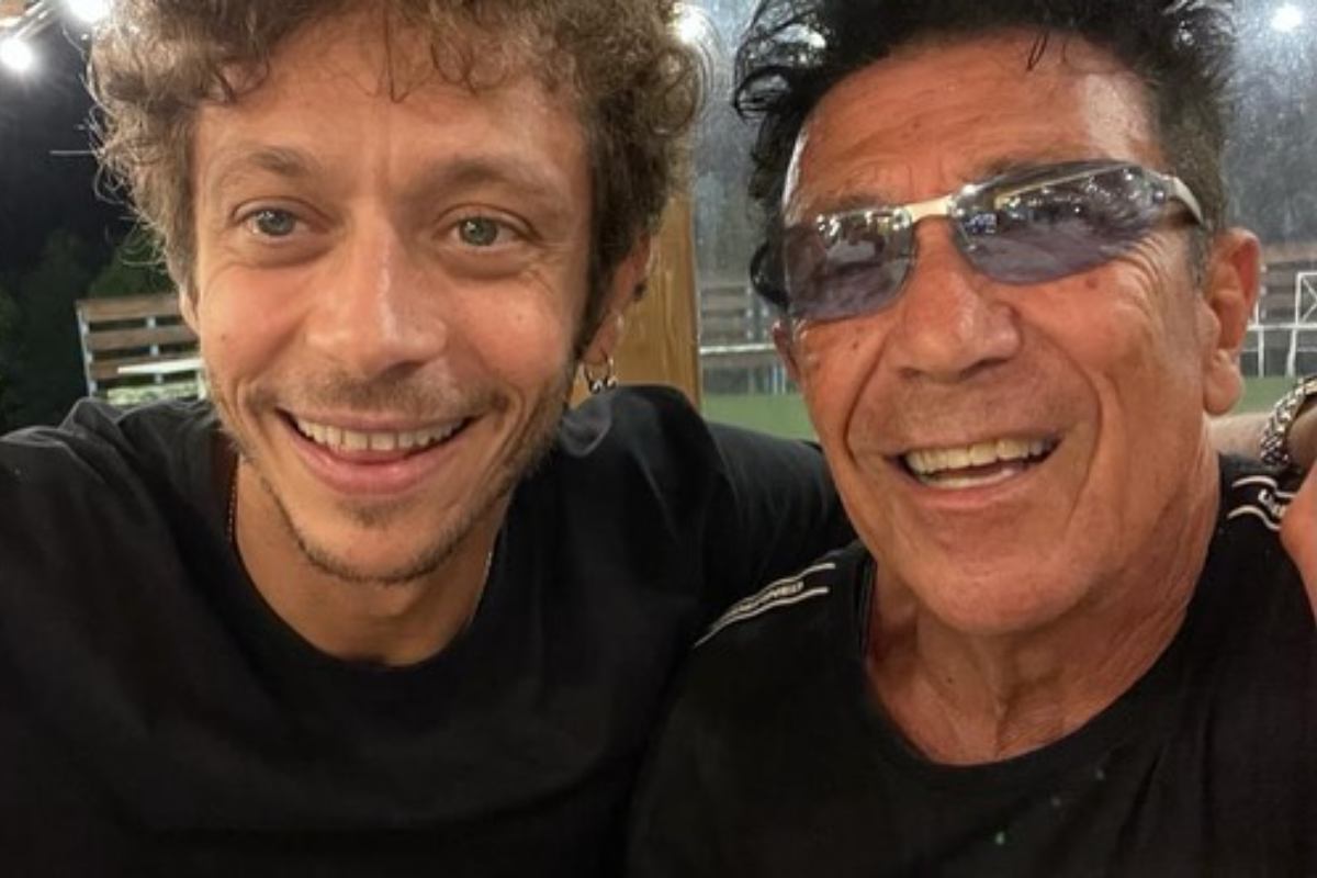 Valentino Rossi con Edoardo Bennato