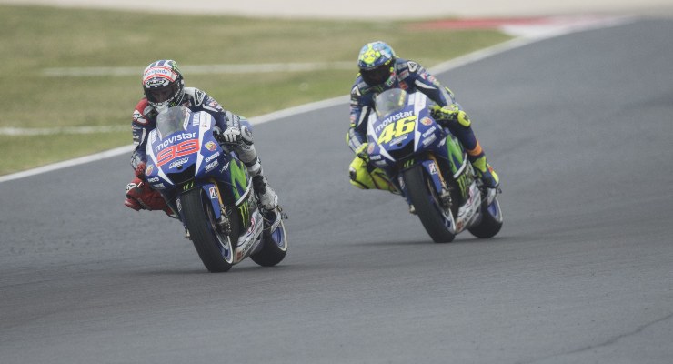 Jorge Lorenzo e Valentino Rossi