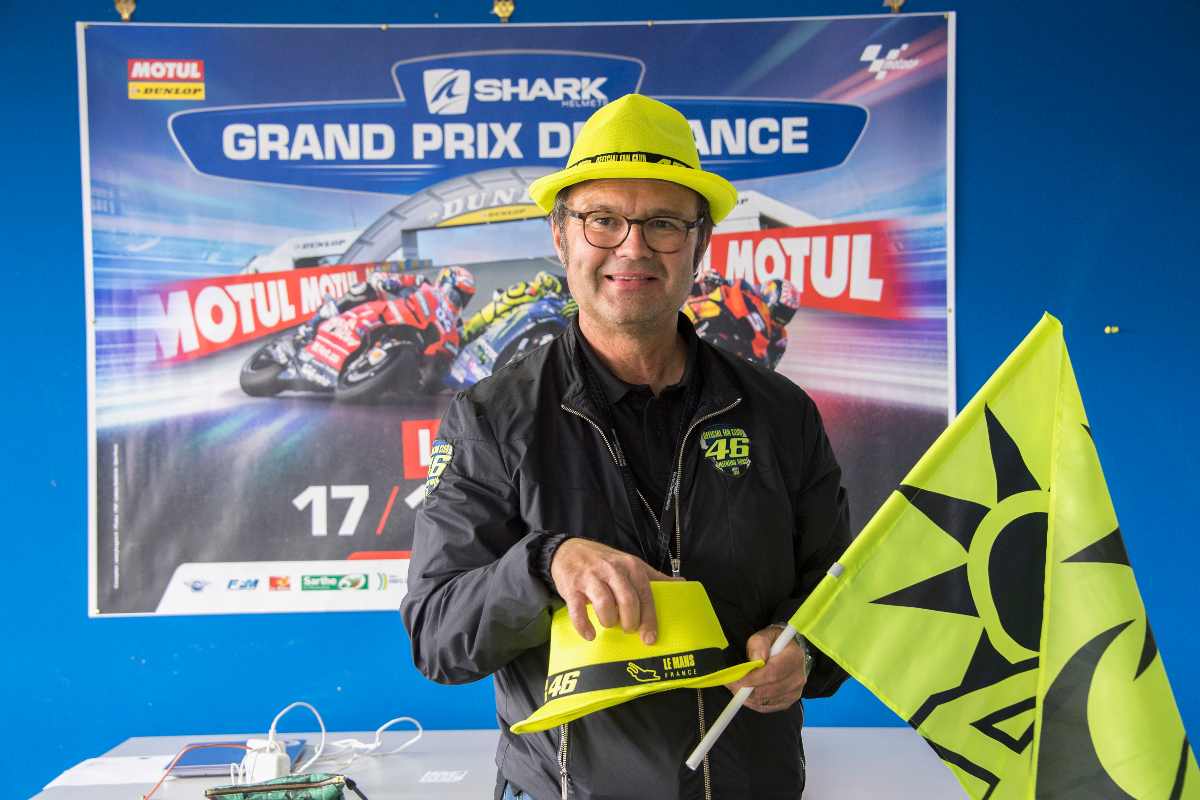 Flavio Fratesi, creatore del fan club di Valentino Rossi (Foto di Mirco Lazzari gp/Getty Images)