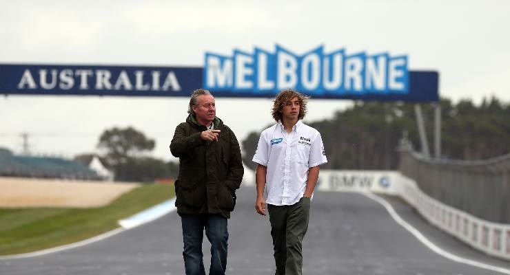 Wayne Gardner con il figlio Remy (Foto di Robert Cianflone/Getty Images)