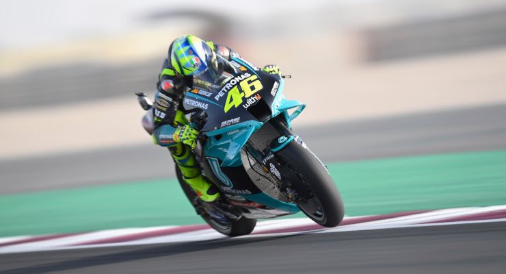 Valentino Rossi in sella alla sua Petronas (Foto Getty Images)