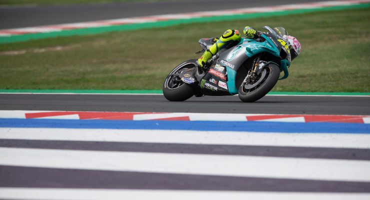 Valentino Rossi durante il GP dell'Emilia Romagna (Foto Getty Images)