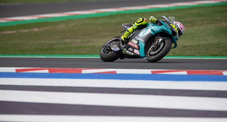 Valentino Rossi durante il GP dell'Emilia Romagna (Foto Getty Images)