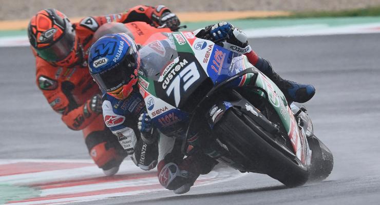 Alex Marquez in azione durante il GP dell'Emilia Romagna (Foto Getty Images)