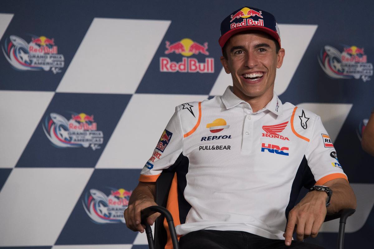 Marquez in conferenza (Foto di Mirco Lazzari gp/Getty Images)