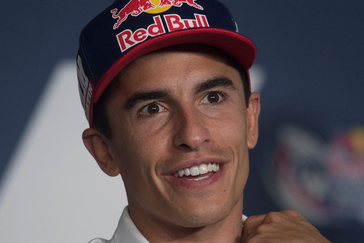 Marquez in conferenza stampa (Foto di Mirco Lazzari gp/Getty Images)