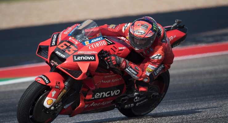 Pecco Bagnaia ad Austin (Foto di Mirco Lazzari gp/Getty Images)