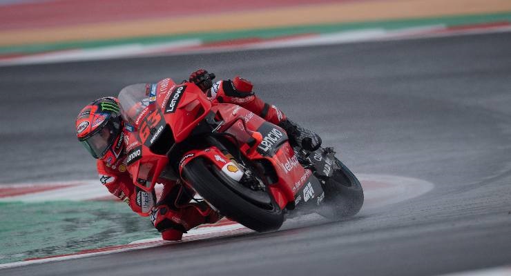 Bagnaia durante le libere di Misano (Foto di Mirco Lazzari gp/Getty Images)