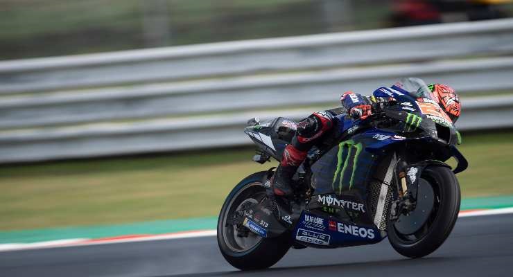 Fabio Quartararo durante le qualifiche di Misano-2 (Foto di Mirco Lazzari gp/Getty Images) 