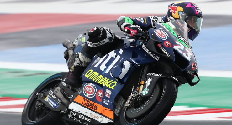 Enea Bastianini in pista sulla Ducati al Gran Premio dell'Emilia Romagna di MotoGP 2021 a Misano Adriatico