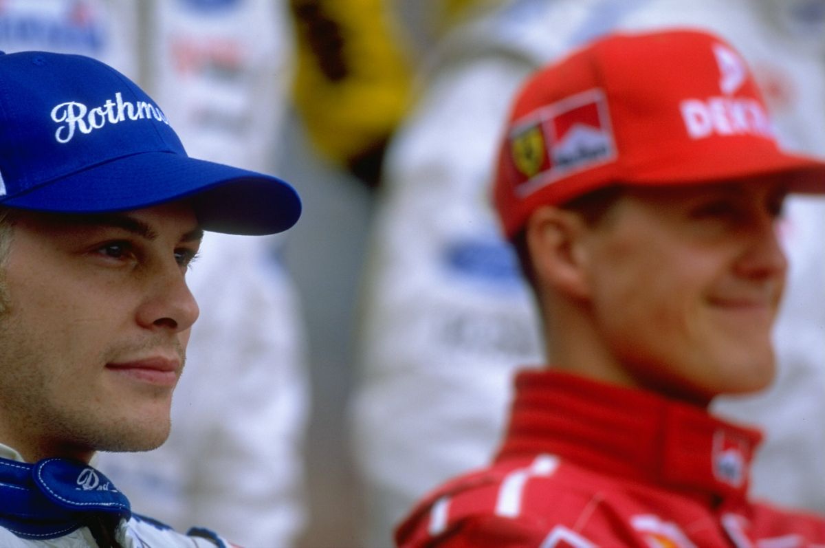 Jacques Villeneuve e Michael Schumacher