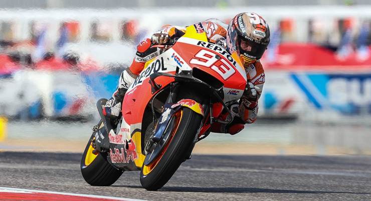 Marc Marquez in sella alla Honda