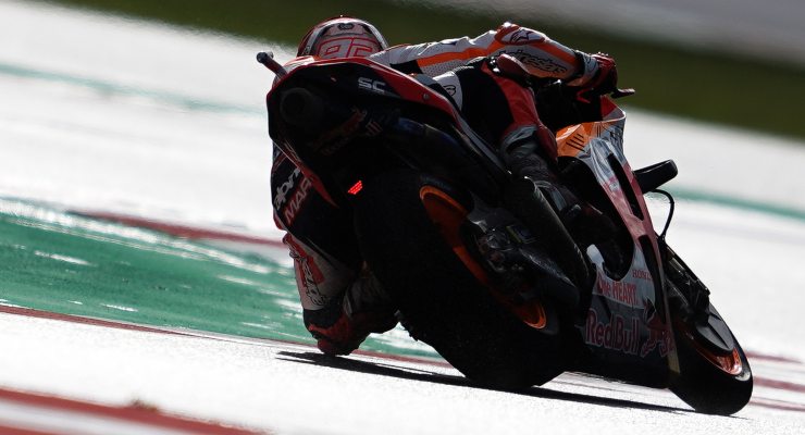 Marc Marquez in pista al Gran Premio dell'Emilia Romagna di MotoGP 2021 a Misano Adriatico