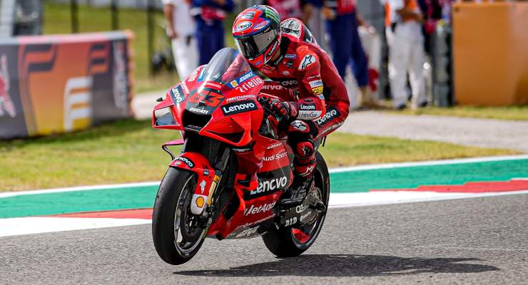 Pecco Bagnaia in sella alla Ducati