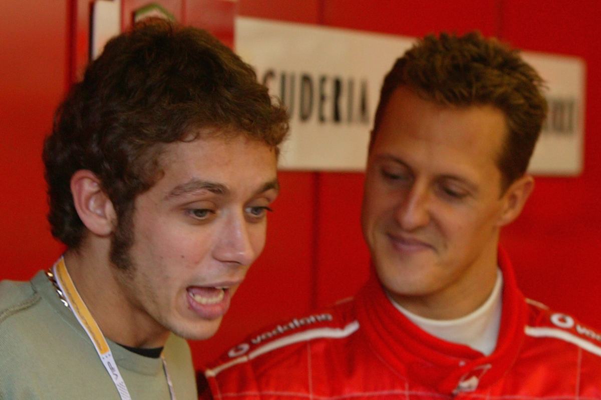 Valentino Rossi e Michael Schumacher