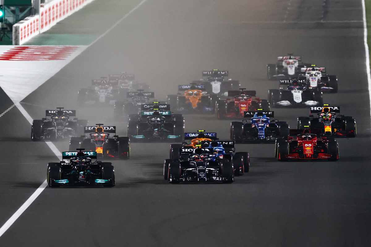 Il via del Gp di Doha (foto di Mark Thompson/Getty Images)