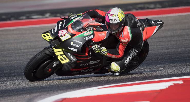 Espargarò in sella alla sua RS-GP (Foto Getty Images)