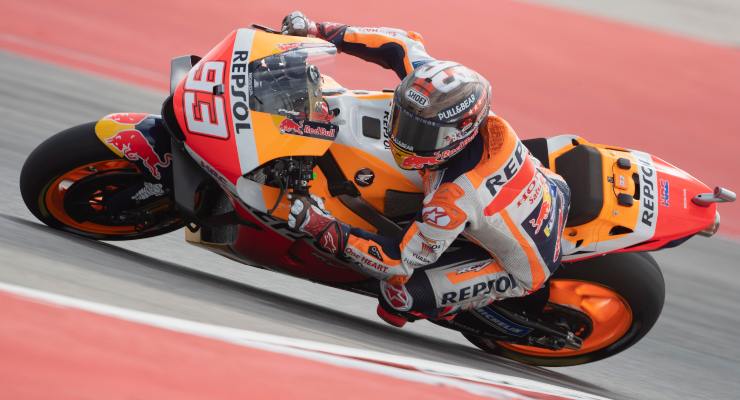 Marquez in sella alla sua Honda (Foto Getty Images)
