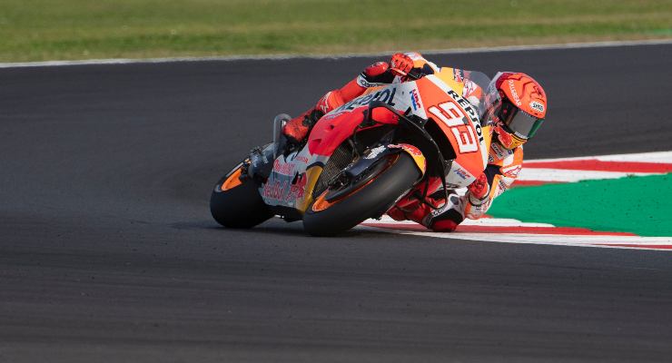 Marc Marquez durante il GP dell'Emilia Romagna (Foto Getty Images) 