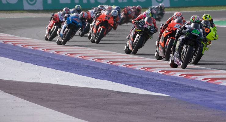 Morbidelli in azione al GP dell'Emilia Romagna (Foto Getty Images)