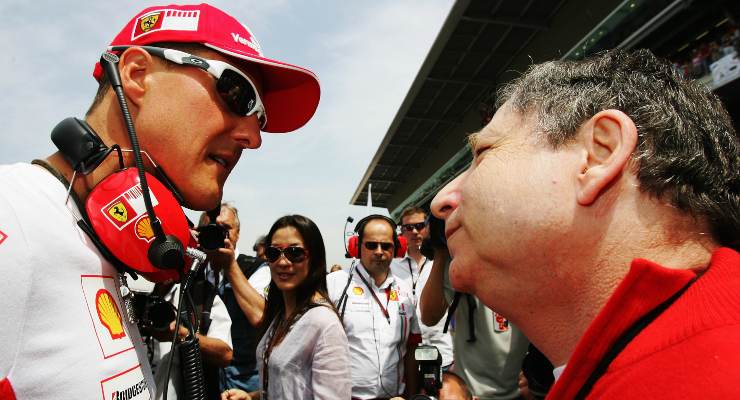 Todt e Schumacher ai tempi della Ferrari (Foto Getty Images)