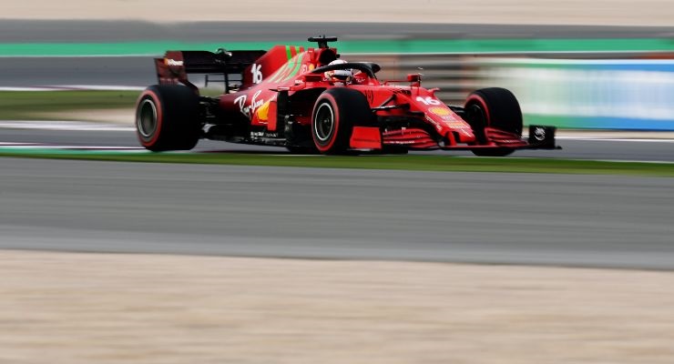 Charles Leclerc in pista (foto di Clive Mason/Getty Images)