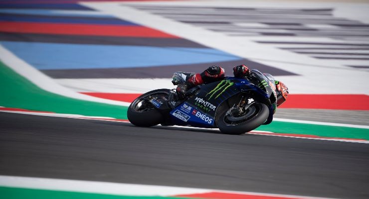 Quartararo durante l'ultimo GP a Misano (Foto di Mirco Lazzari gp/Getty Images)