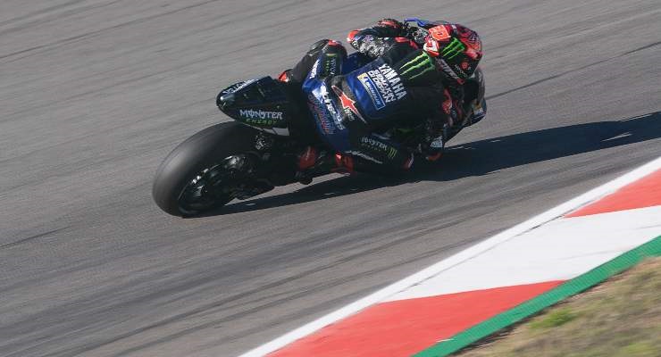 Fabio Quartararo in pista a Valencia (Foto di Mirco Lazzari gp/Getty Images)