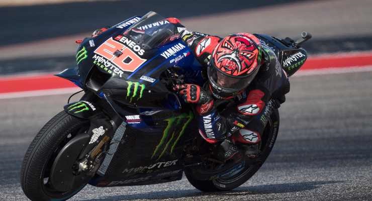 Quartararo in pista a Portimao (Foto di Mirco Lazzari gp/Getty Images)