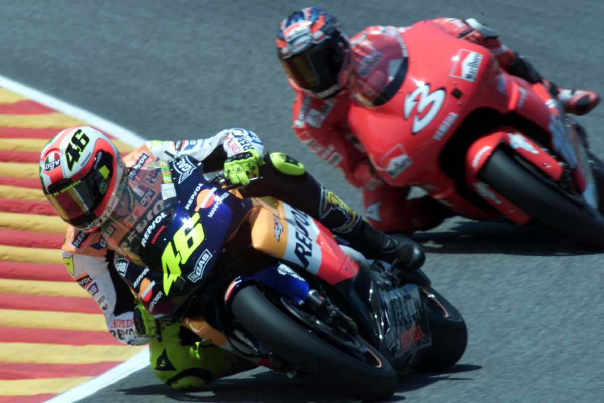 Valentino Rossi e Max Biaggi (LaPresse)